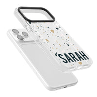 Personalised Terrazzo Blue, Pink, Brown