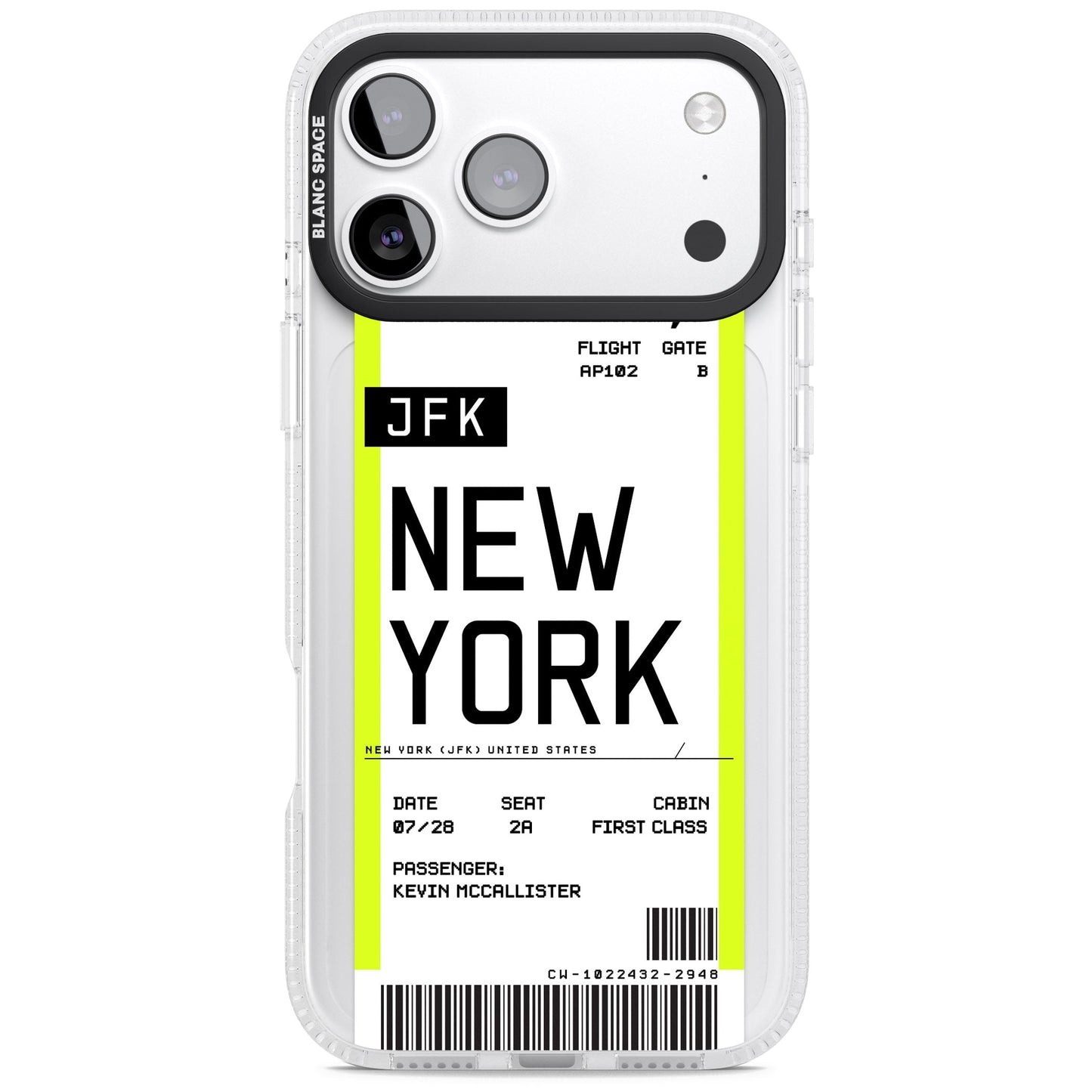 Personalised New York Boarding Pass