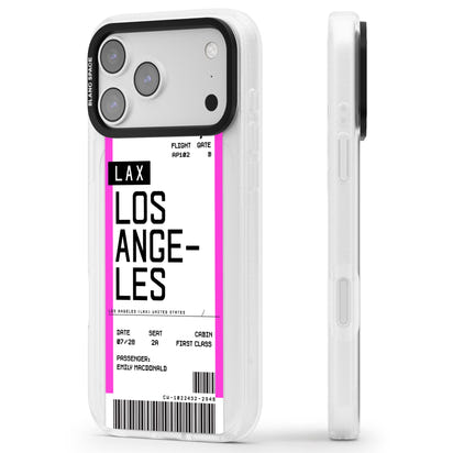 Personalisierte Bordkarte für Los Angeles