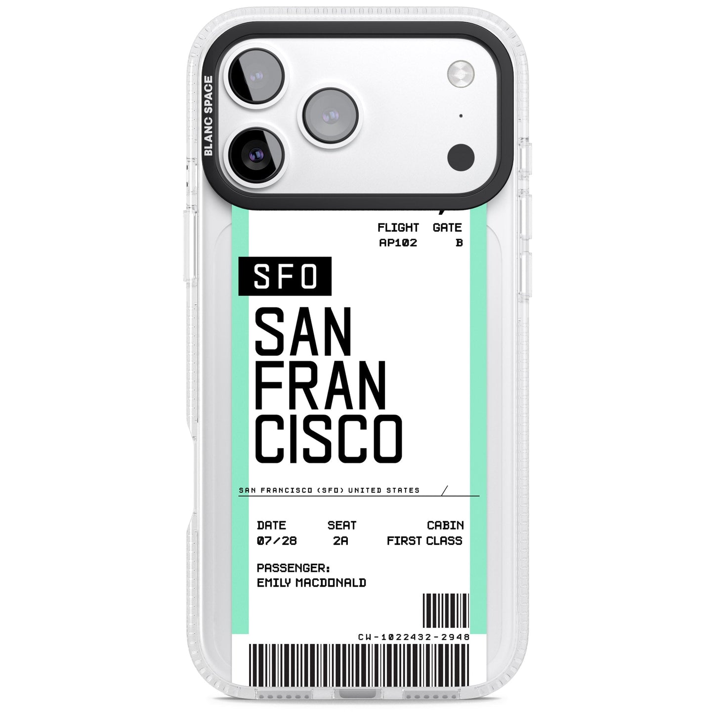 Personalised San Francisco Boarding Pass