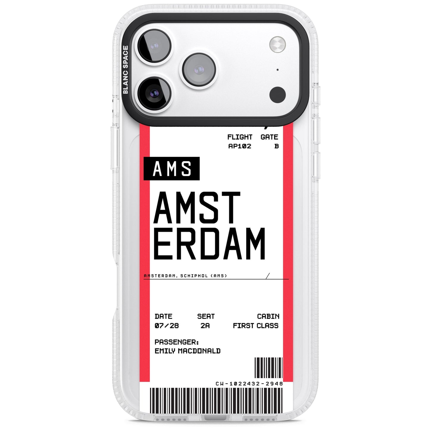 Personalised Amsterdam Boarding Pass