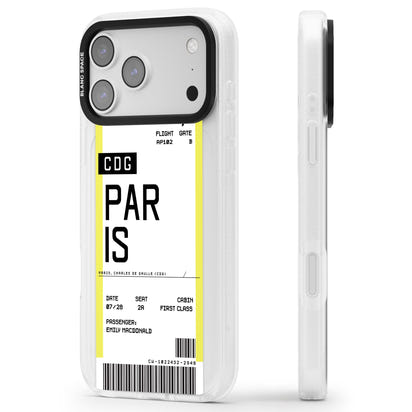 Personalised Paris Boarding Pass