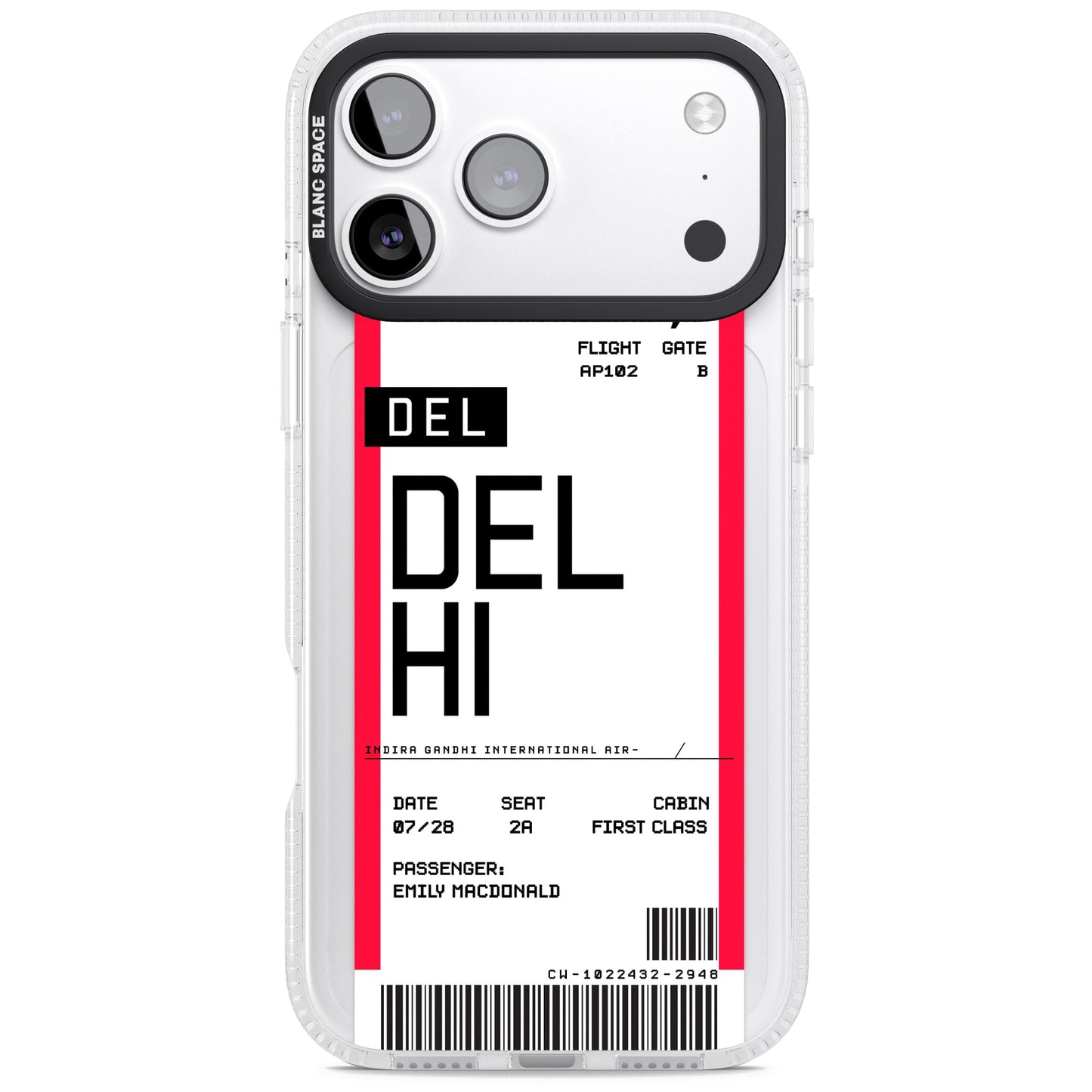 Personalised Delhi Boarding Pass