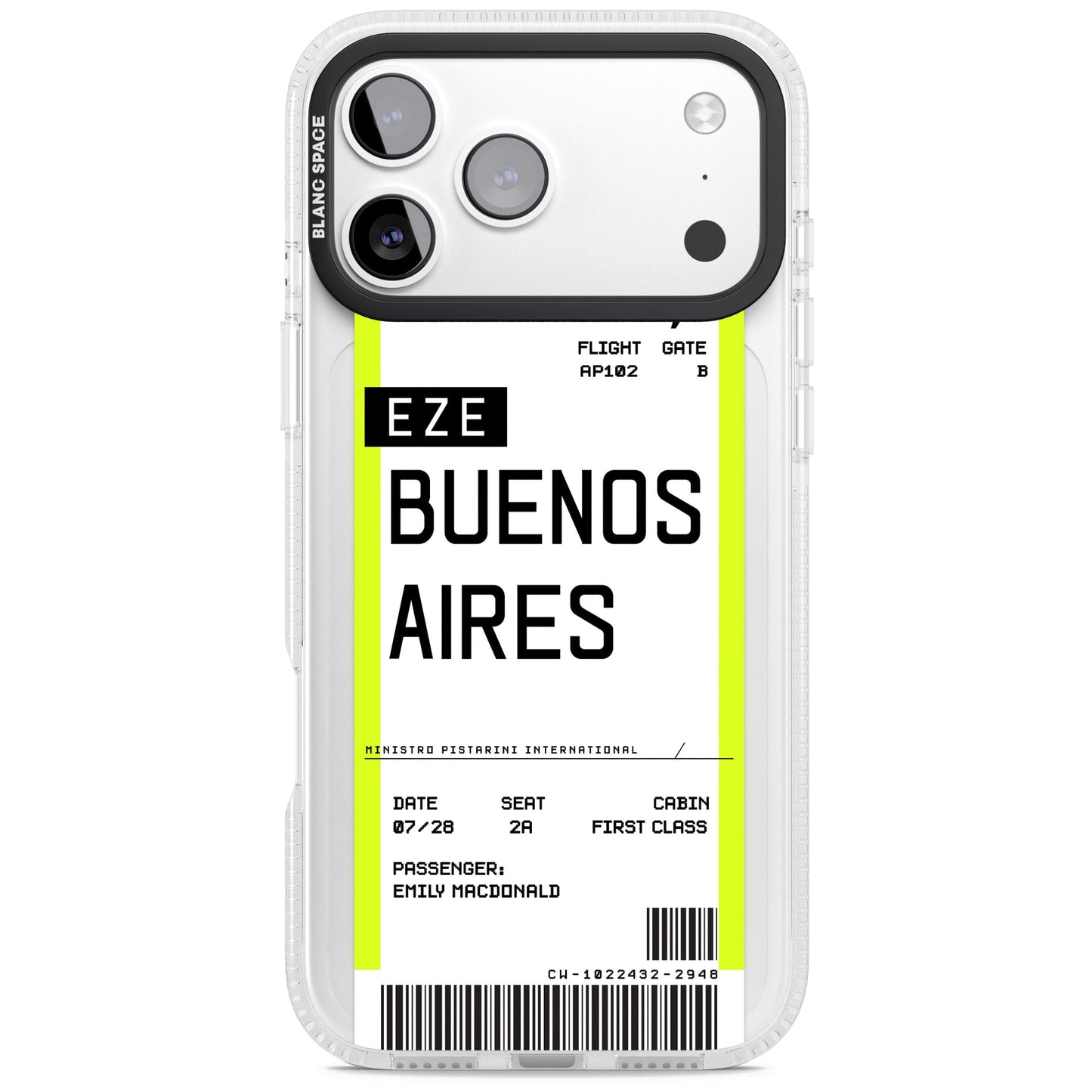 Personalised Buenos Aires Boarding Pass