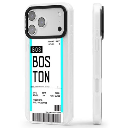 Personalised Boston Boarding Pass