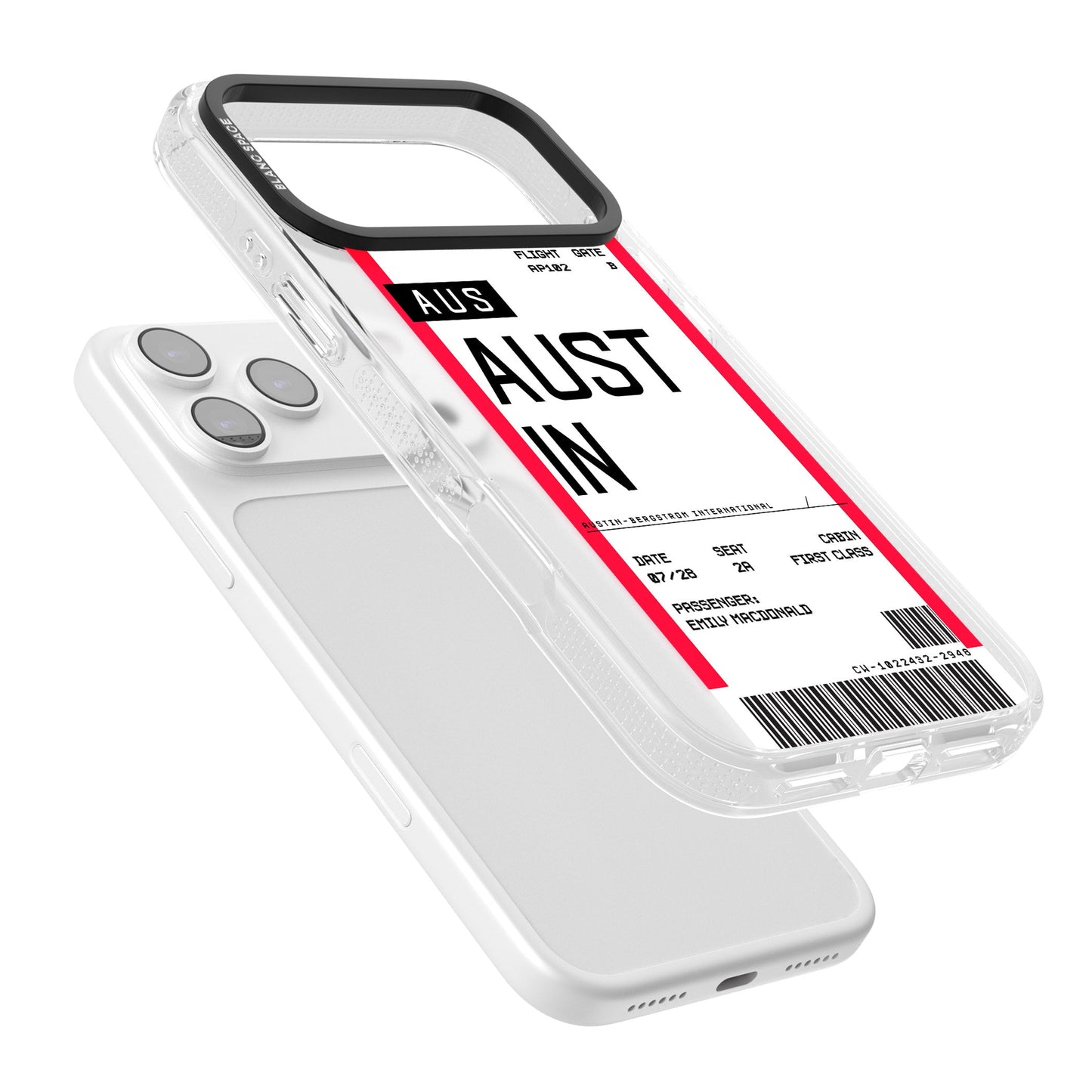 Personalised Austin Boarding Pass