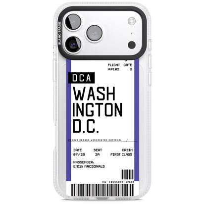 Personalised Washington D.C. Boarding Pass