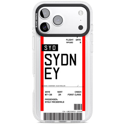 Personalised Sydney Boarding Pass