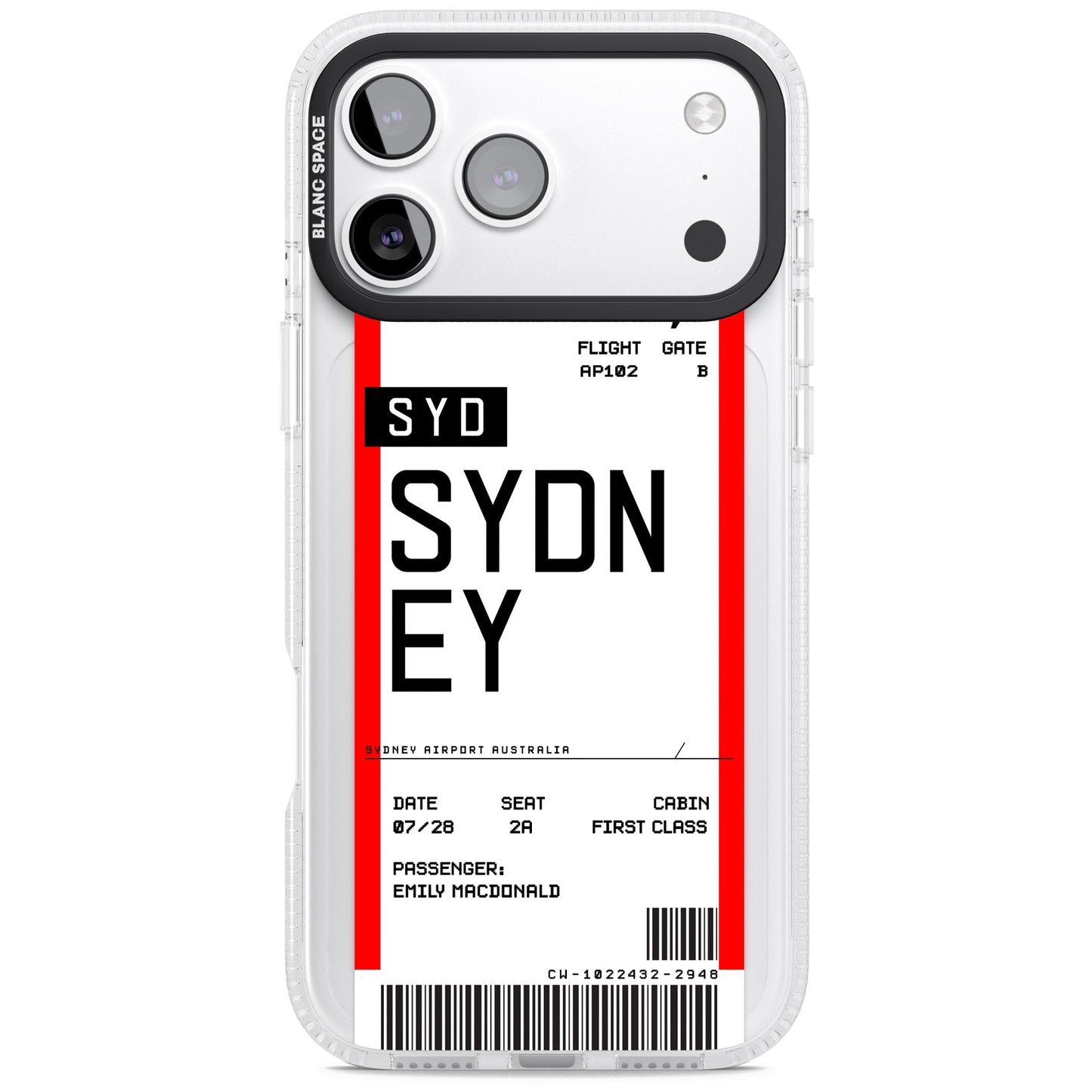 Personalised Sydney Boarding Pass