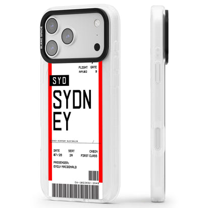 Personalised Sydney Boarding Pass