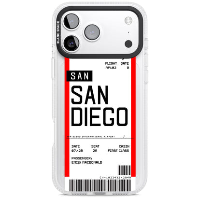 Personalised San Diego Boarding Pass