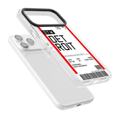 Carte d'embarquement personnalisée pour Détroit