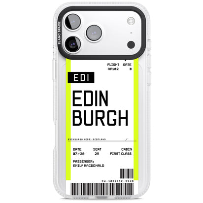 Personalised Edinburgh Boarding Pass