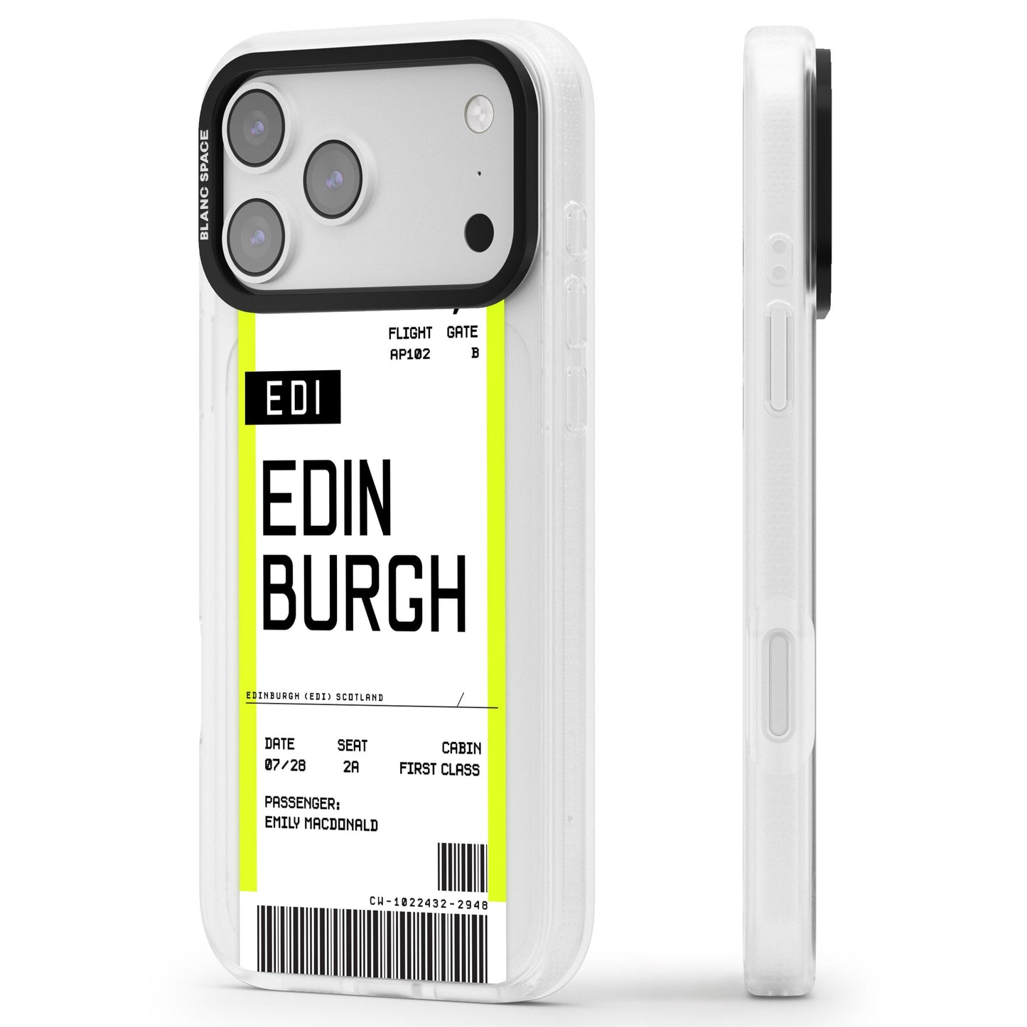 Personalised Edinburgh Boarding Pass