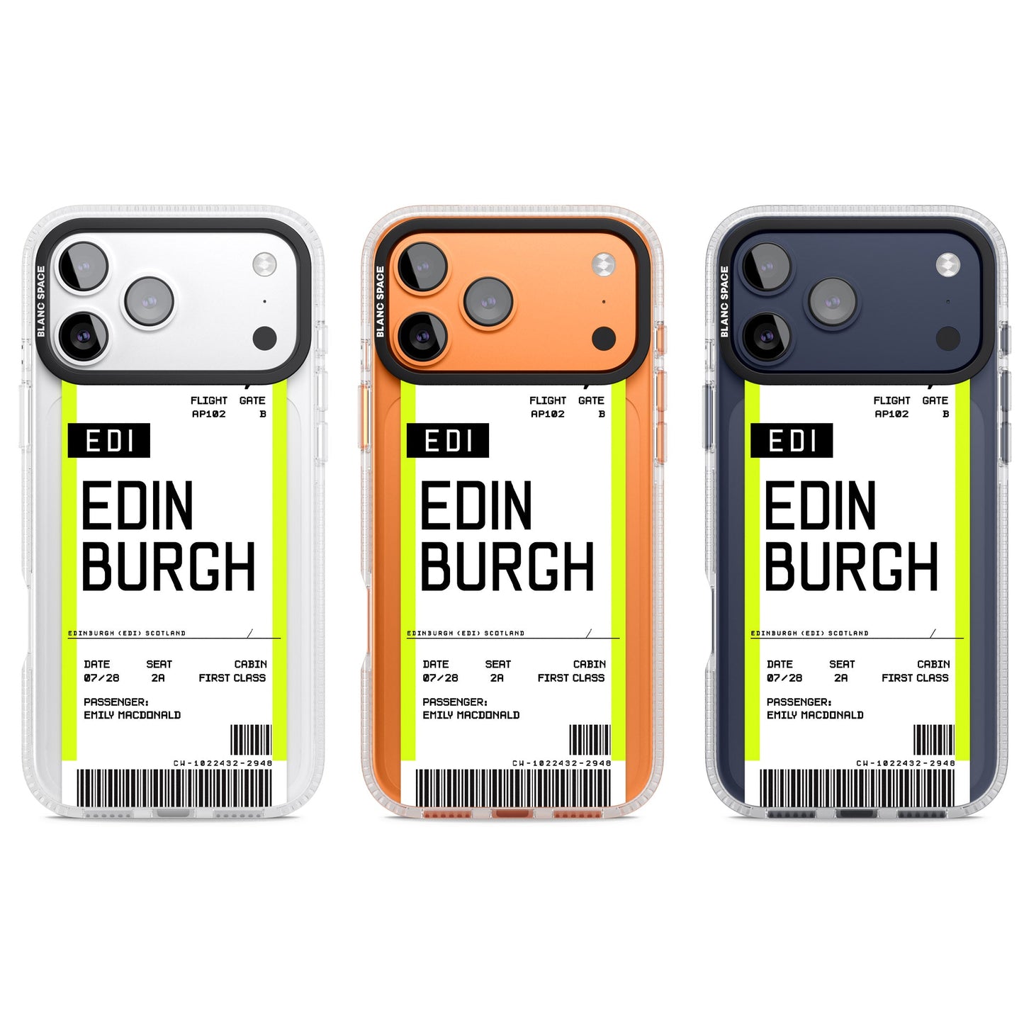Personalised Edinburgh Boarding Pass