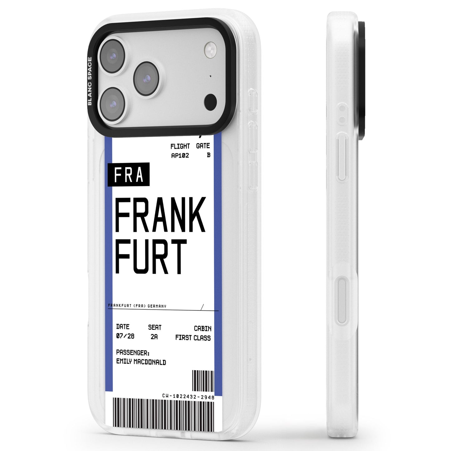 Personalised Frankfurt Boarding Pass