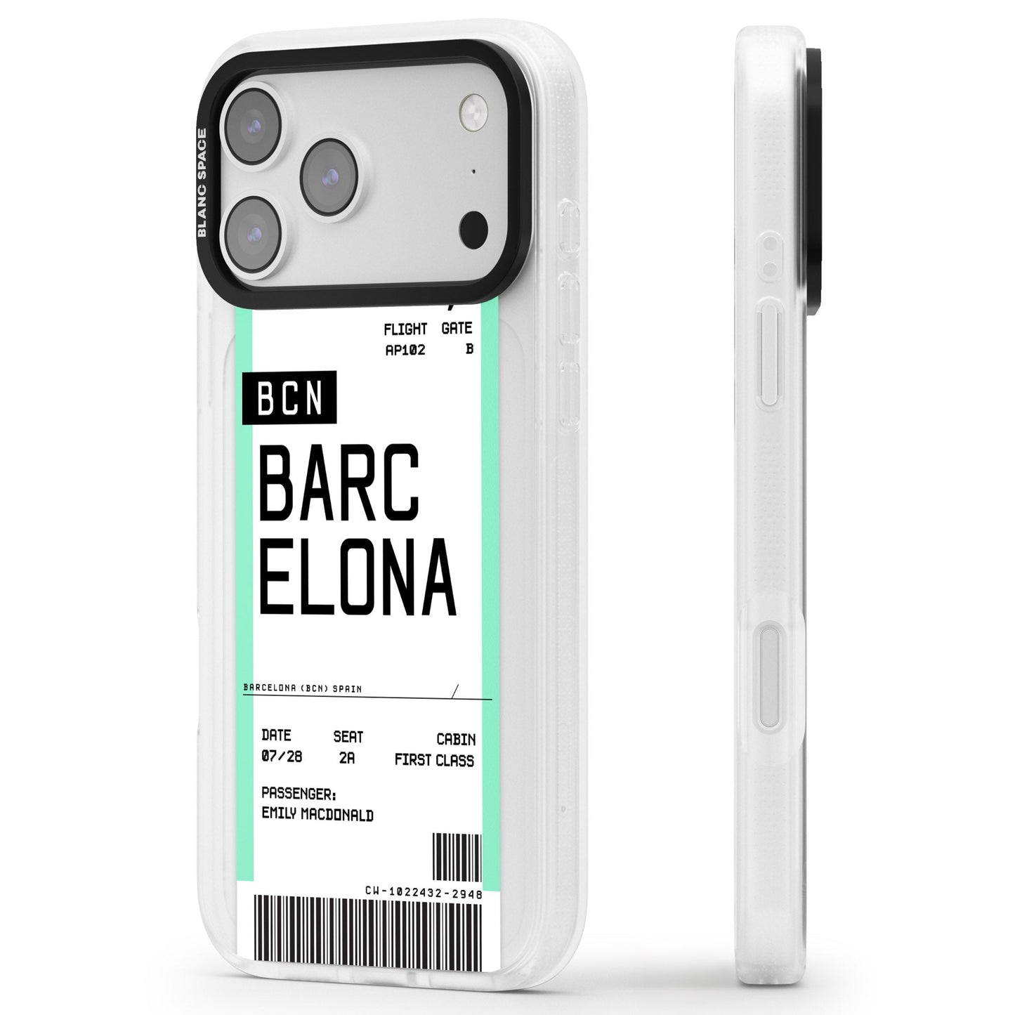 Personalised Barcelona Boarding Pass