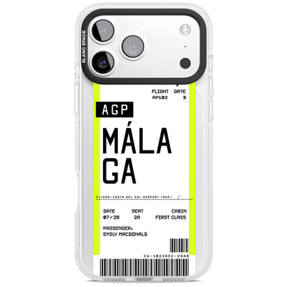 Personalised Málaga Boarding Pass