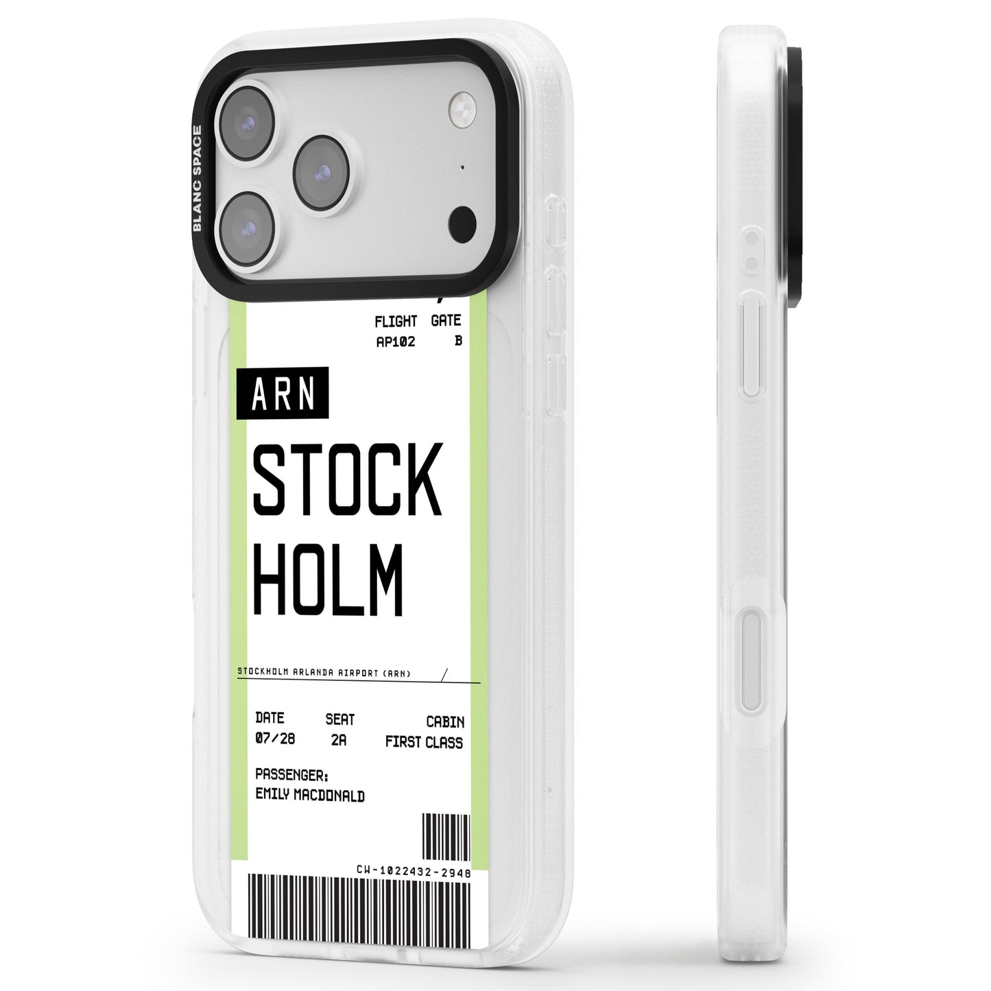 Personalised Stockholm Boarding Pass