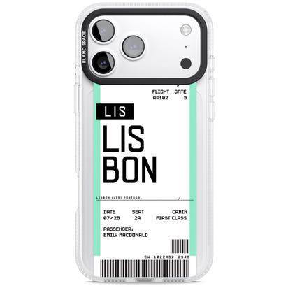 Personalised Lisbon Boarding Pass