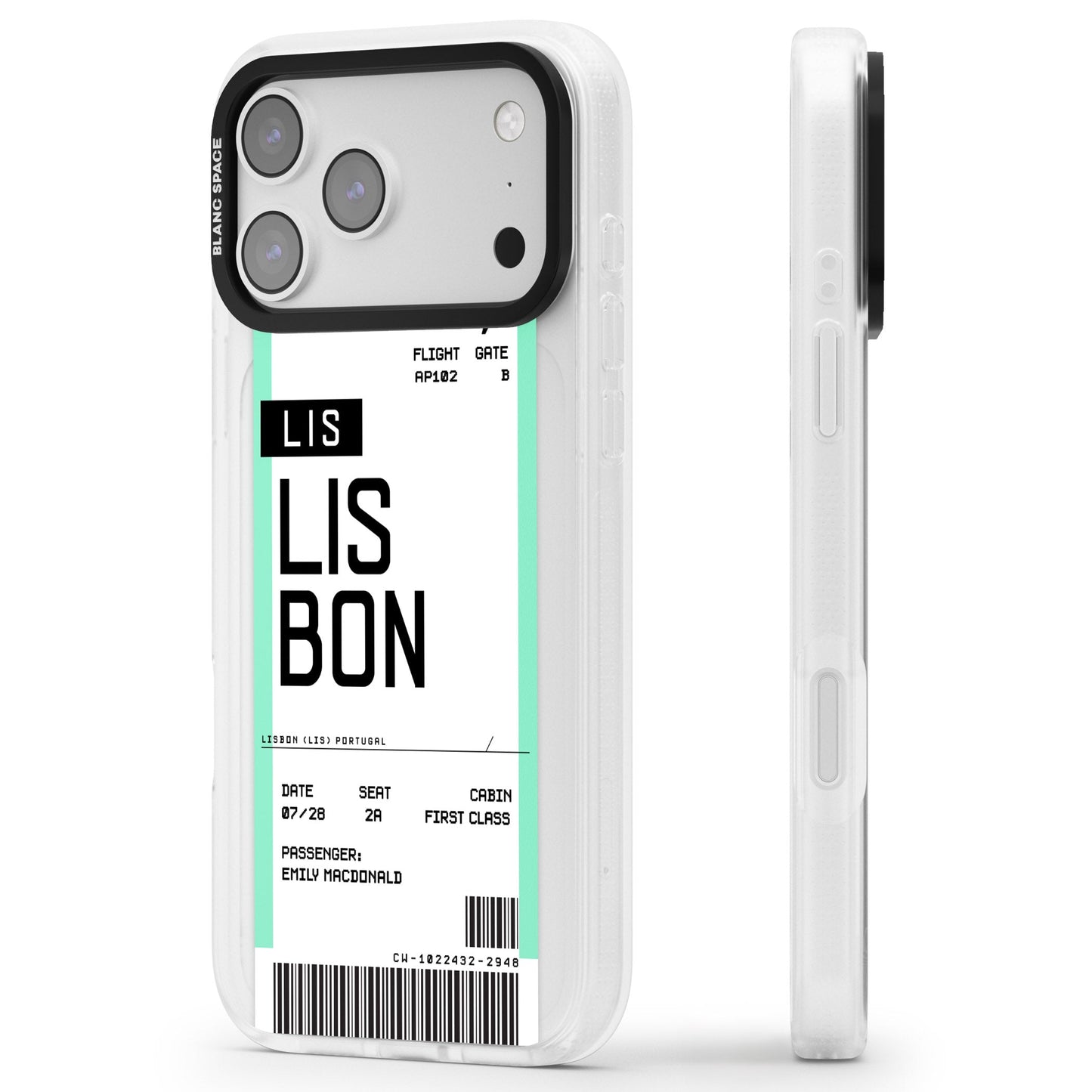 Personalised Lisbon Boarding Pass