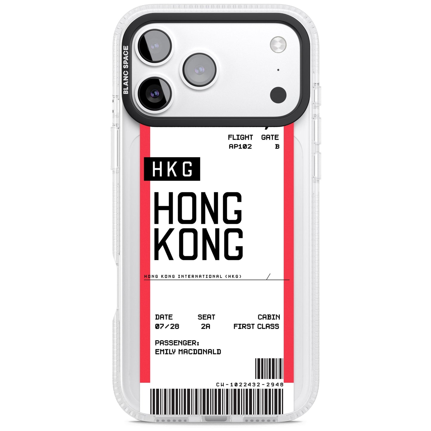 Personalised Hong Kong Boarding Pass