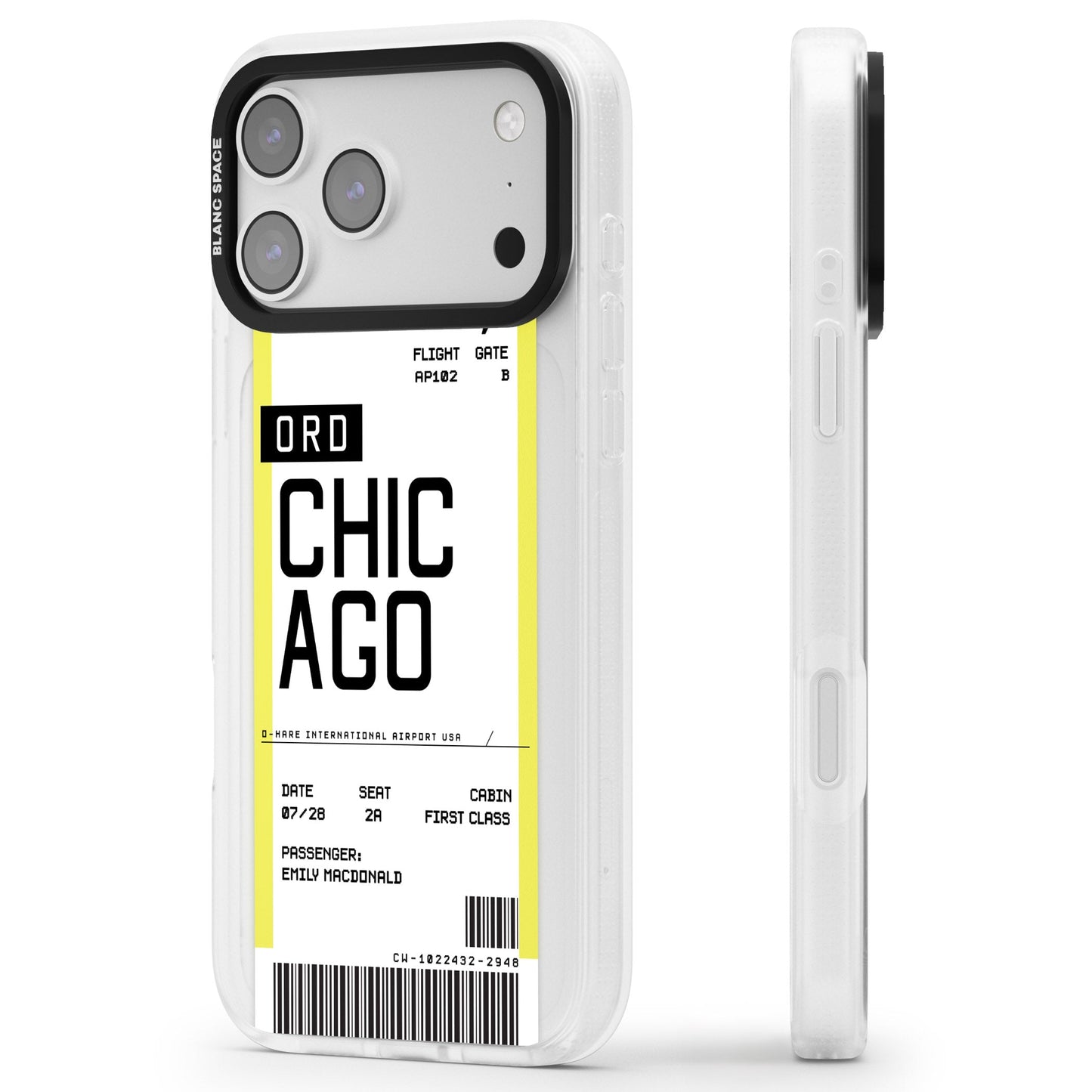 Personalised Chicago Boarding Pass