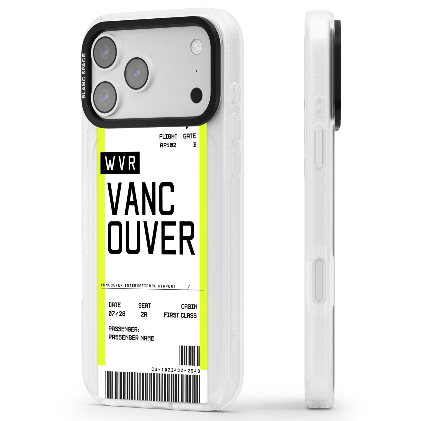 Personalised Vancouver Boarding Pass
