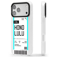 Personalised Honolulu Boarding Pass