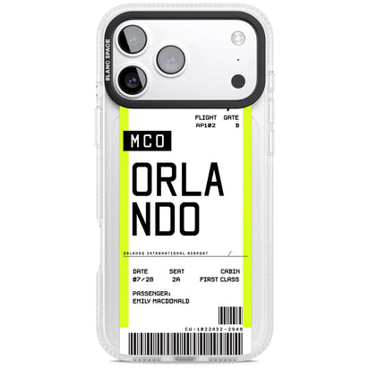 Personalised Orlando Boarding Pass