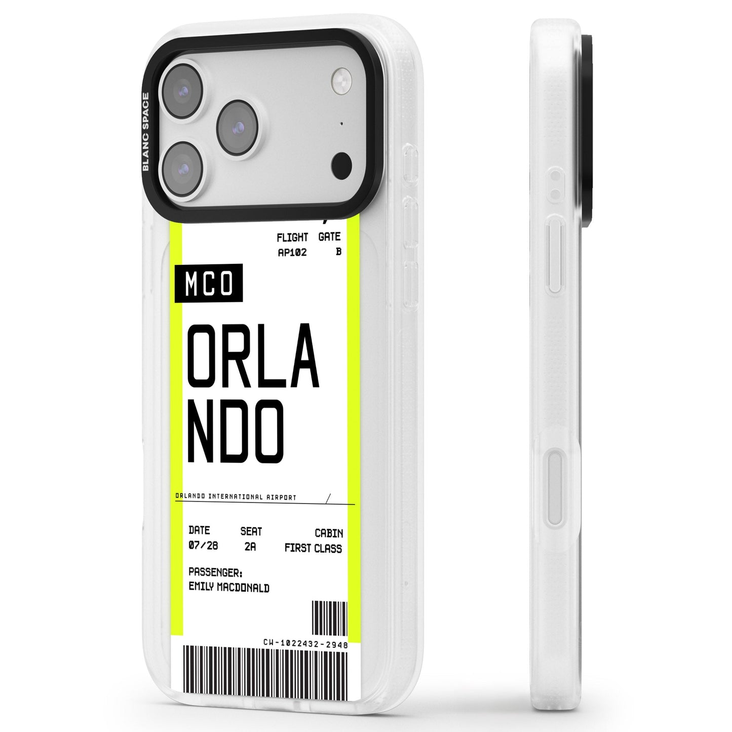 Personalised Orlando Boarding Pass