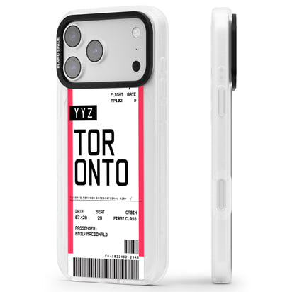 Personalised Toronto Boarding Pass