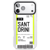 Personalisierte Bordkarte für Santorini