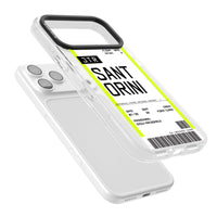 Personalisierte Bordkarte für Santorini