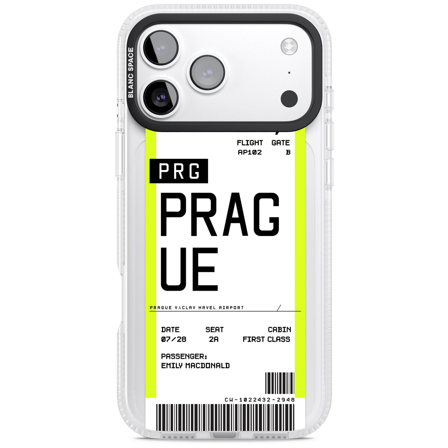 Personalised Prague Boarding Pass