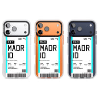 Personalised Madrid Boarding Pass