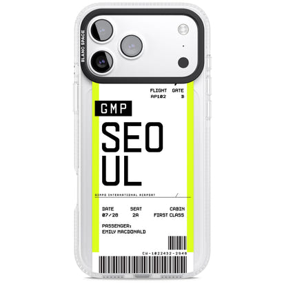 Personalised Seoul Boarding Pass