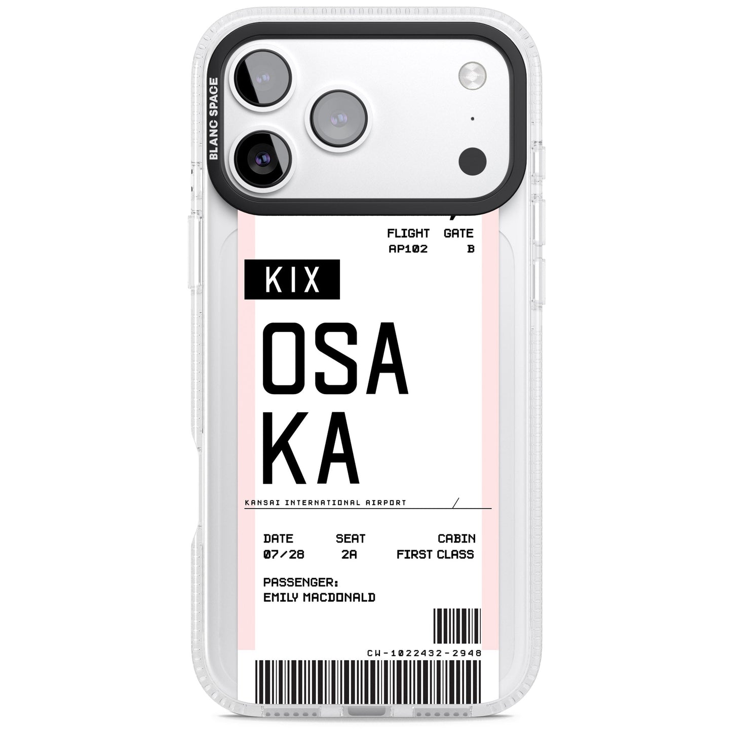 Personalised Osaka Boarding Pass