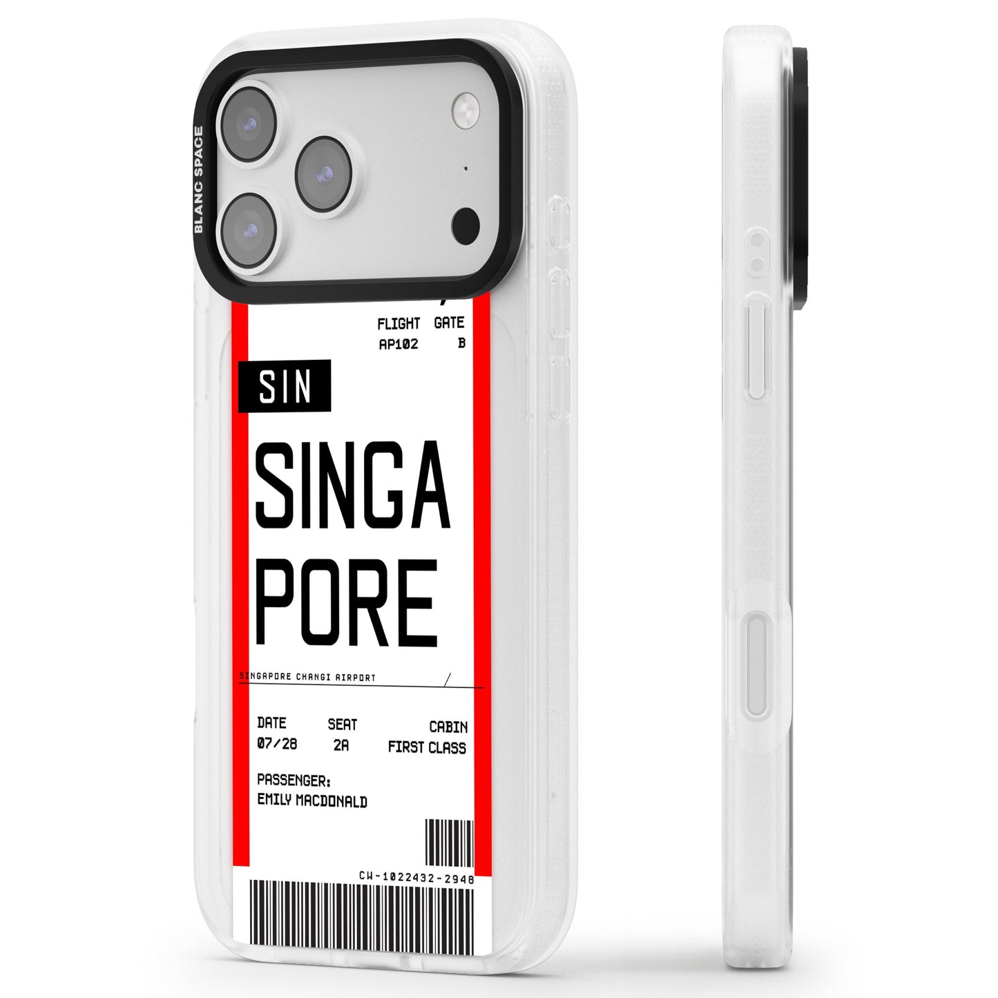 Personalised Singapore Boarding Pass