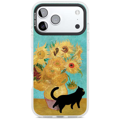 Cat with Van Gogh's Sunflowers