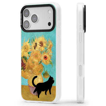 Cat with Van Gogh's Sunflowers