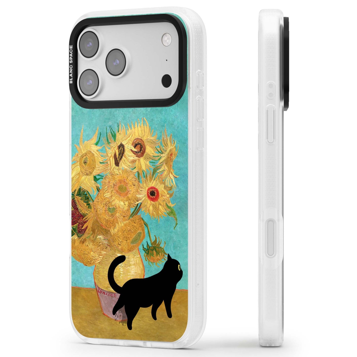 Cat with Van Gogh's Sunflowers