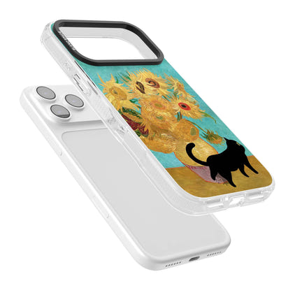 Cat with Van Gogh's Sunflowers