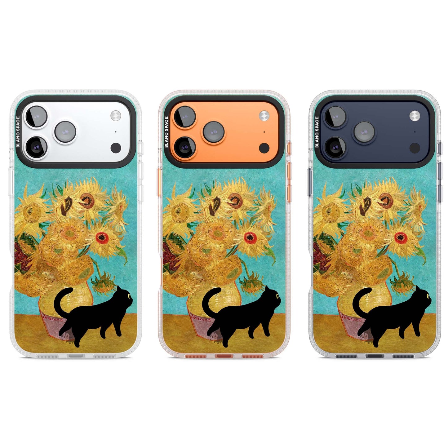 Cat with Van Gogh's Sunflowers