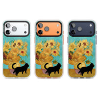 Cat with Van Gogh's Sunflowers