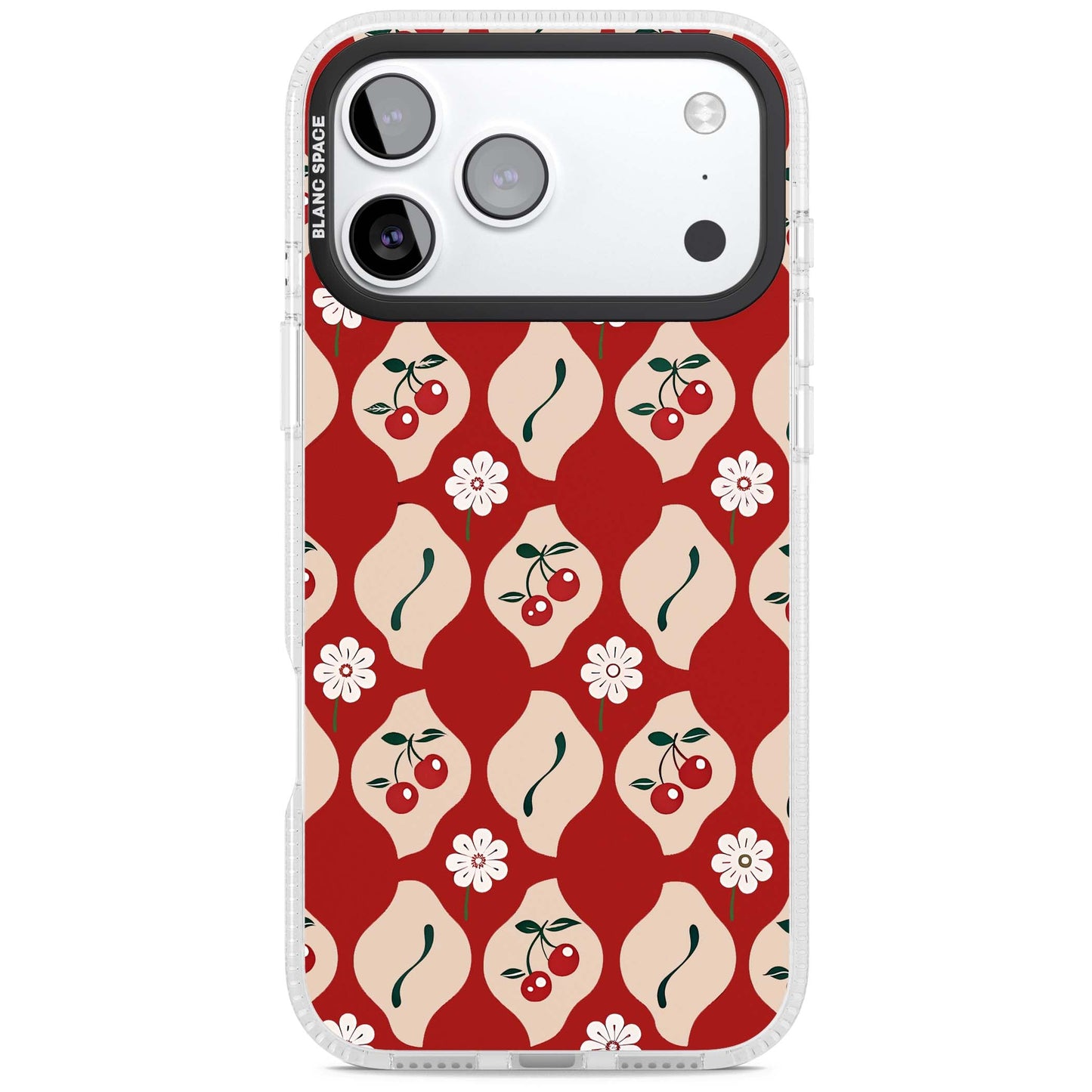 Vintage Cherry Diamond Pattern