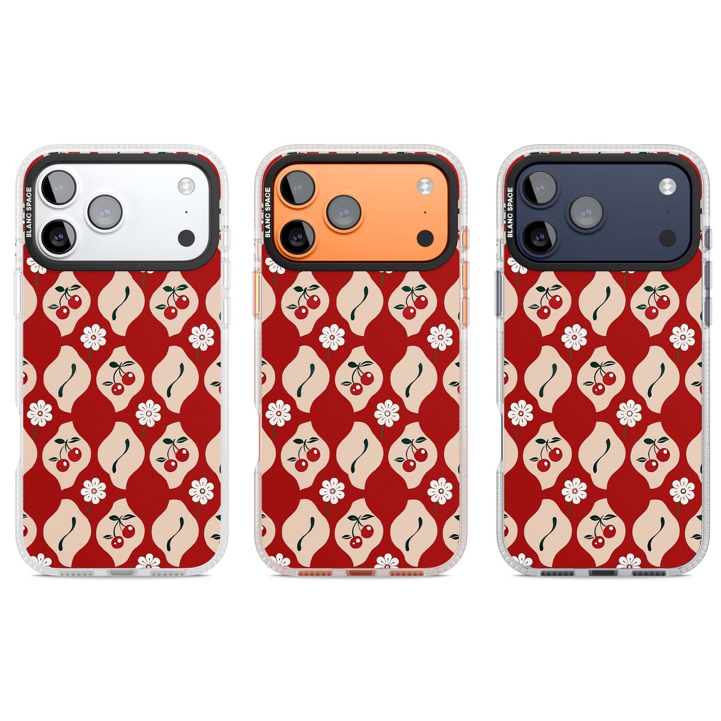 Vintage Cherry Diamond Pattern