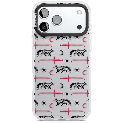 Motif renard et lame