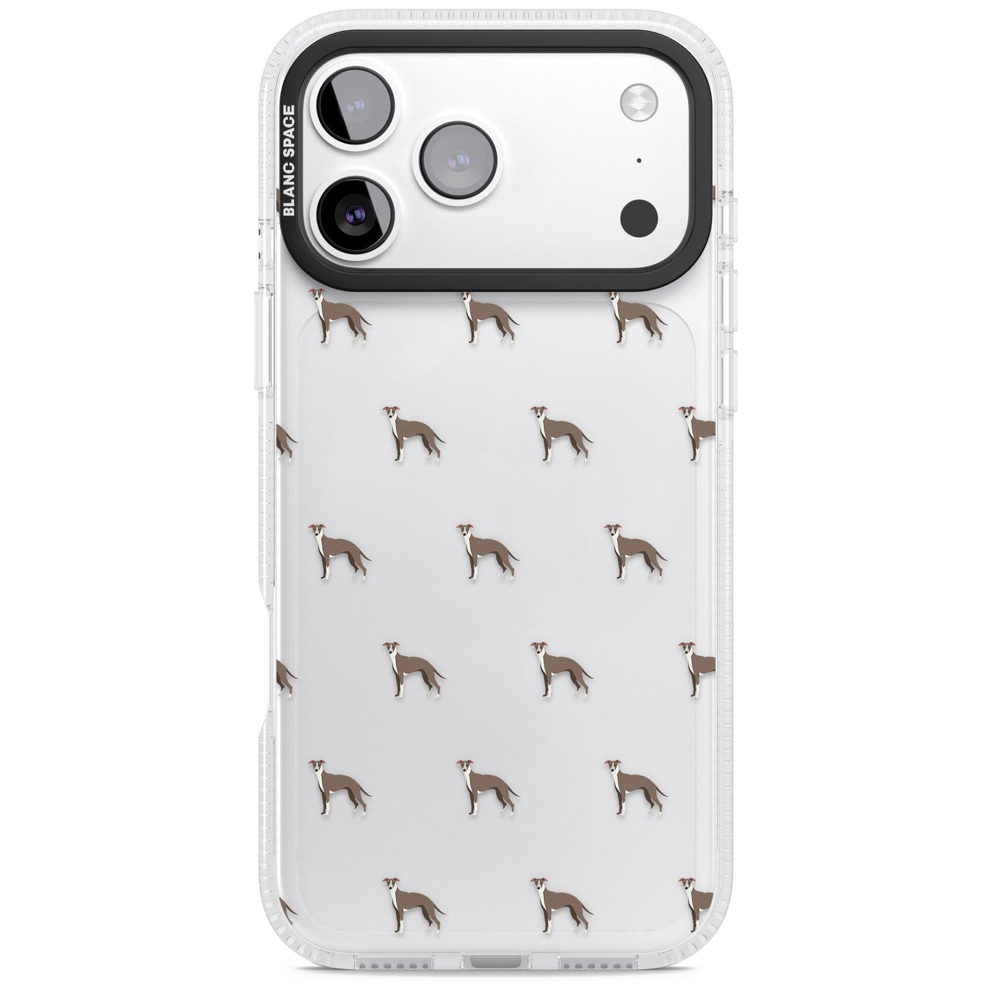 Motif de chien whippet transparent