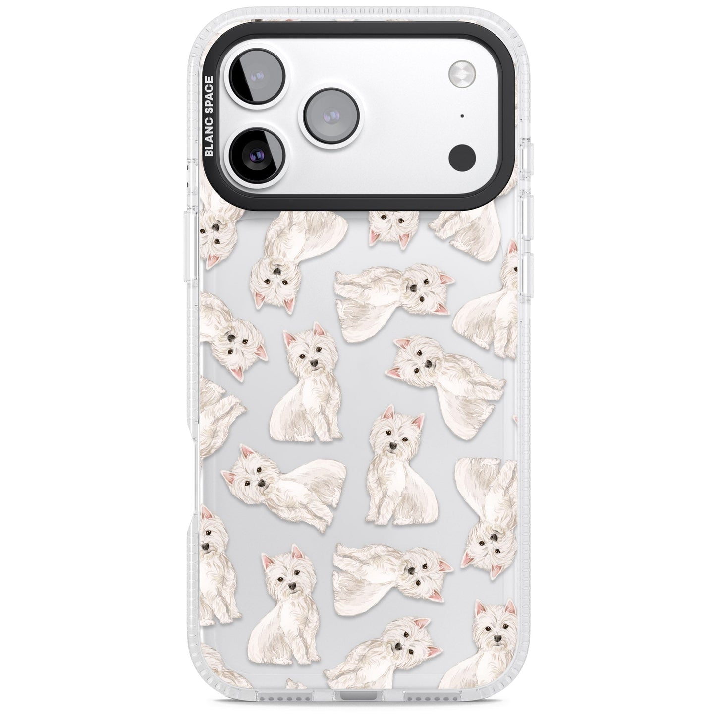 Motif de chien Westie